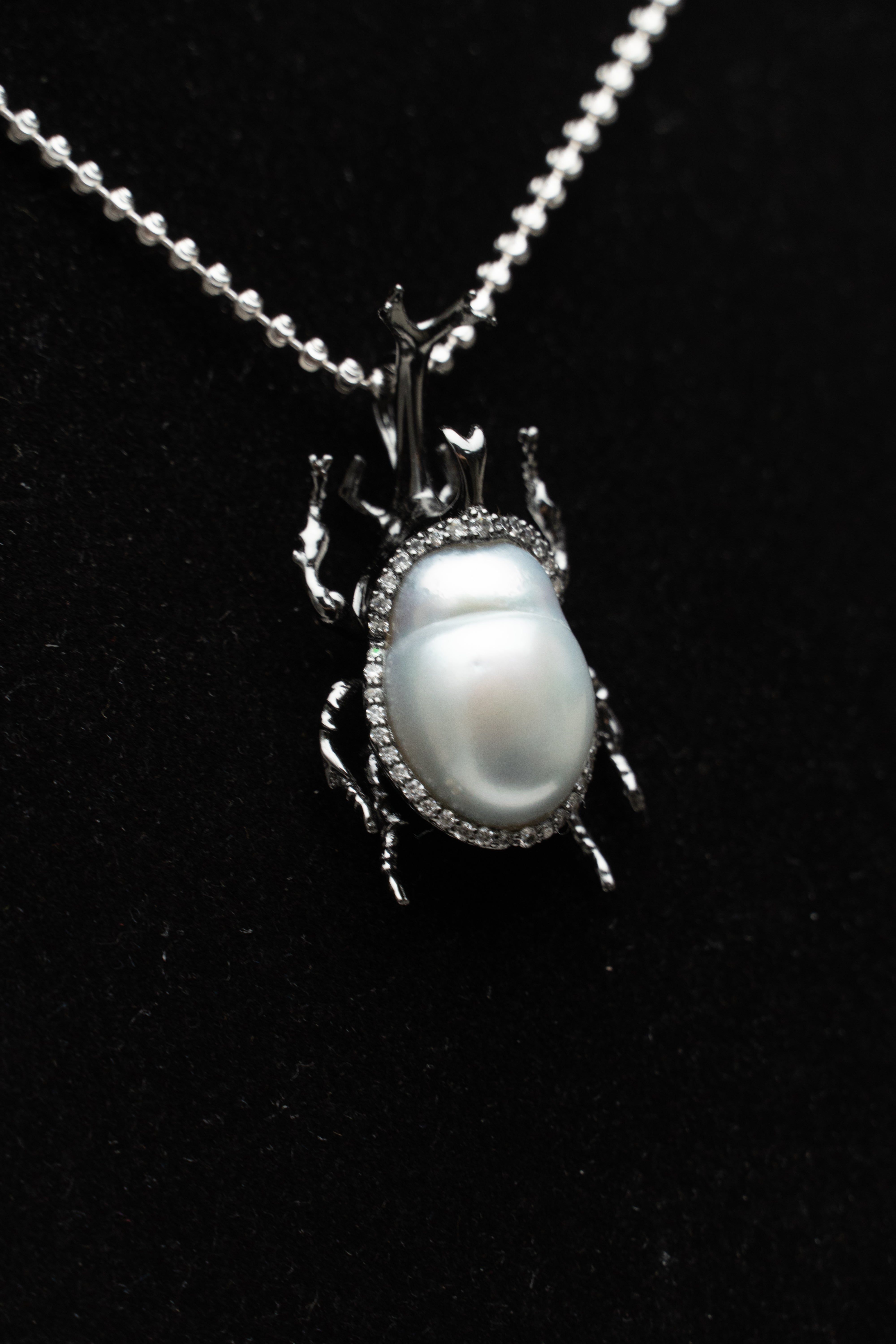 Vespera_AW Pearl Unicorn Fairy  Pendant