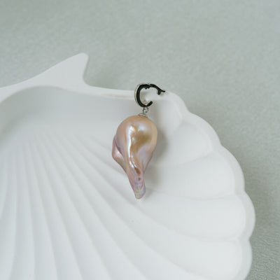 25-30mm pink Baroque Fresh Water Pearl Pendant